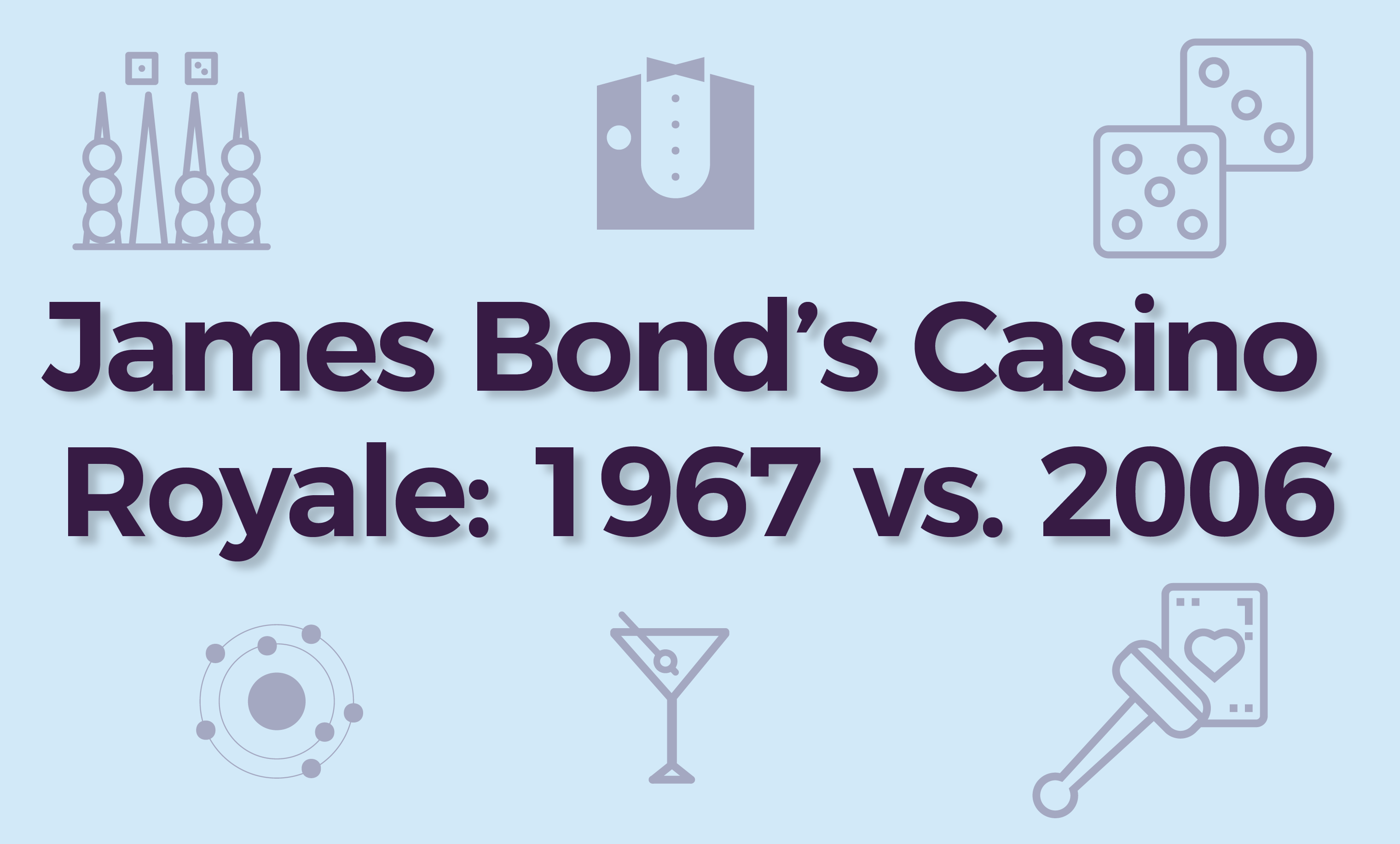 James Bond’s Casino Royale 1967 to 2006: which version captures the essence of casino gaming best? 