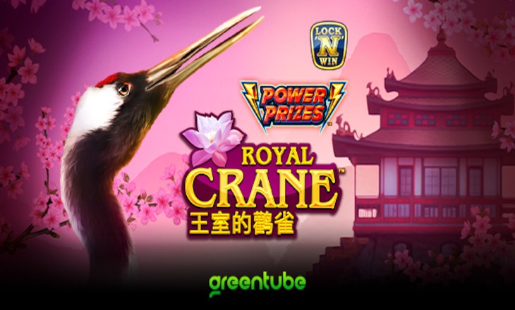 Greentube launches Power Prizes - Royal Crane slot