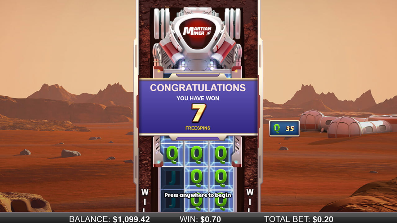 Martian Miner - free spins