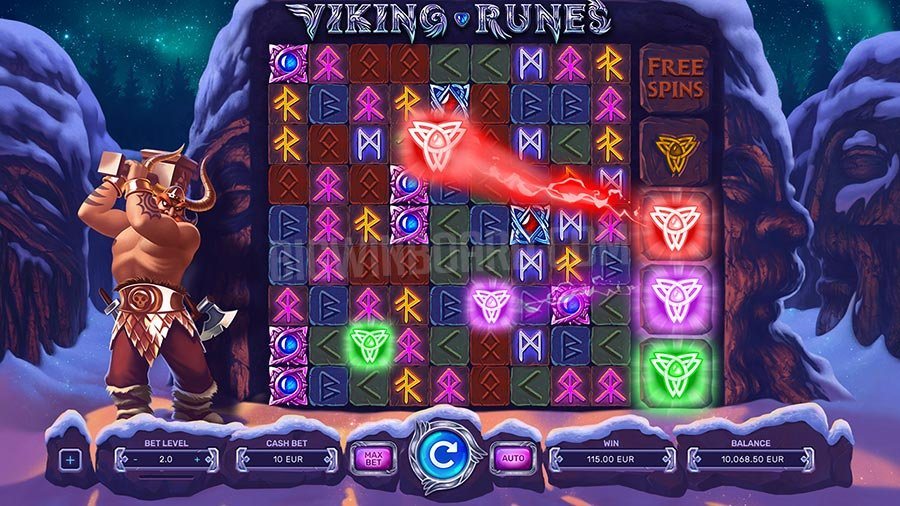 Viking runes slot screen