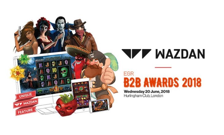 Wazdan shortlisted for EGR B2B awards