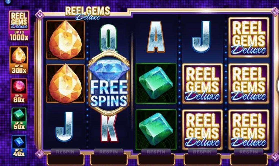 Reel Gems Deluxe Screen